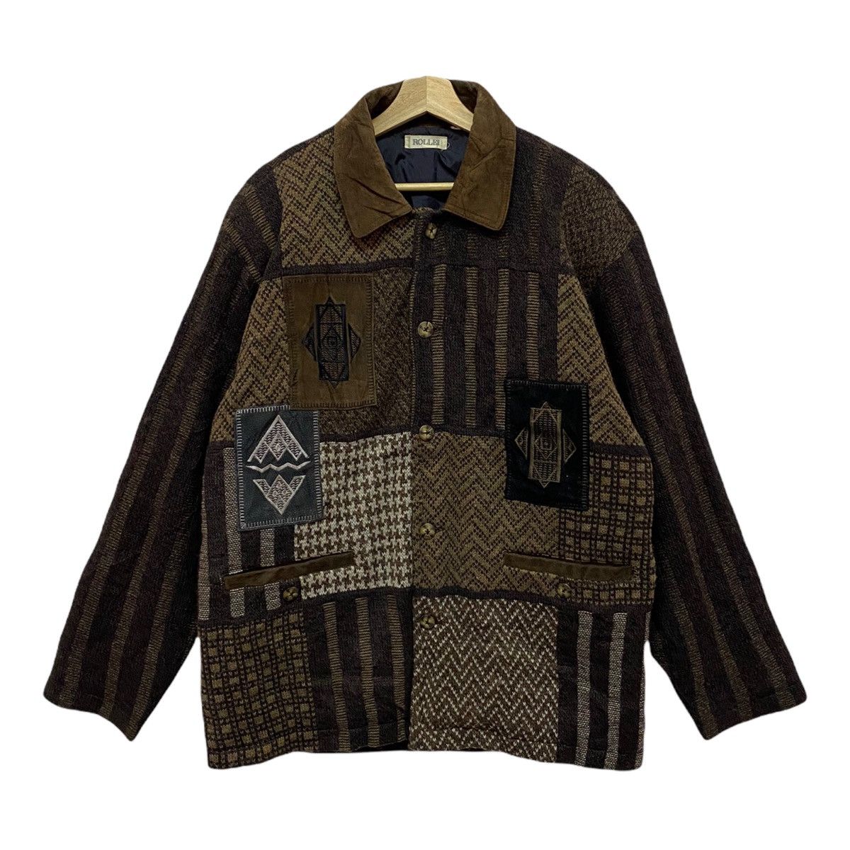 Art Comes First VINTAGE ROLLEI NAVAJO SOUTHWESTERN WOOL JACKET HEAVY Size US L / EU 52-54 / 3 - 1 Thumbnail