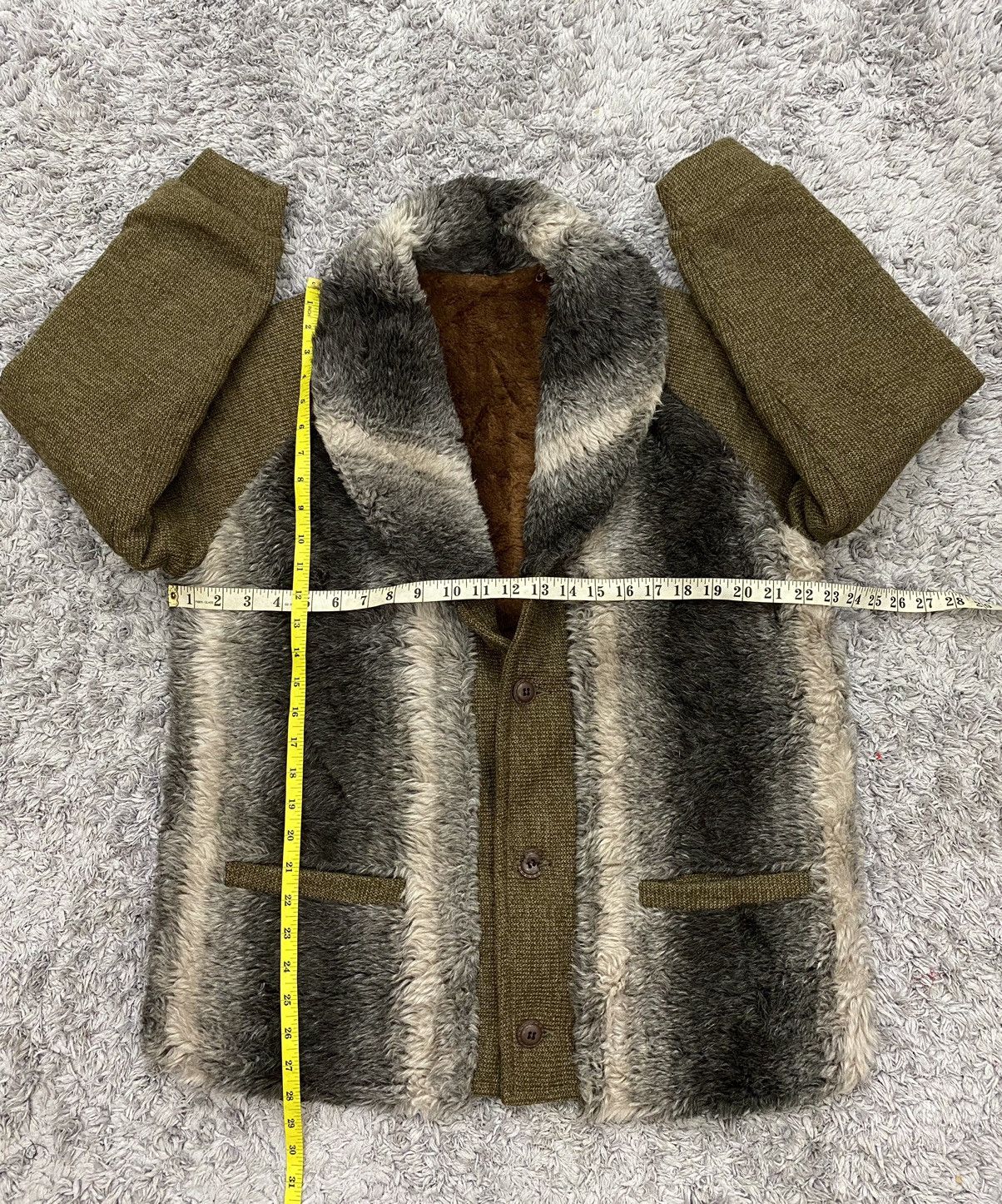 Vintage Vintage Unbranded Fur Collar Coat Jacket Size US L / EU 52-54 / 3 - 11 Thumbnail