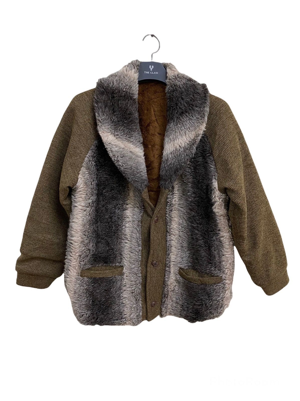 Vintage Vintage Unbranded Fur Collar Coat Jacket Size US L / EU 52-54 / 3 - 1 Thumbnail