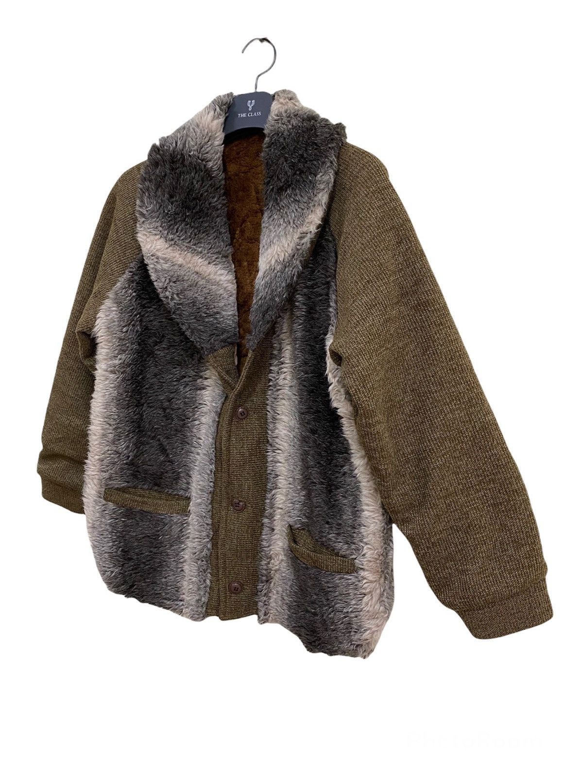 Vintage Vintage Unbranded Fur Collar Coat Jacket Size US L / EU 52-54 / 3 - 2 Thumbnail