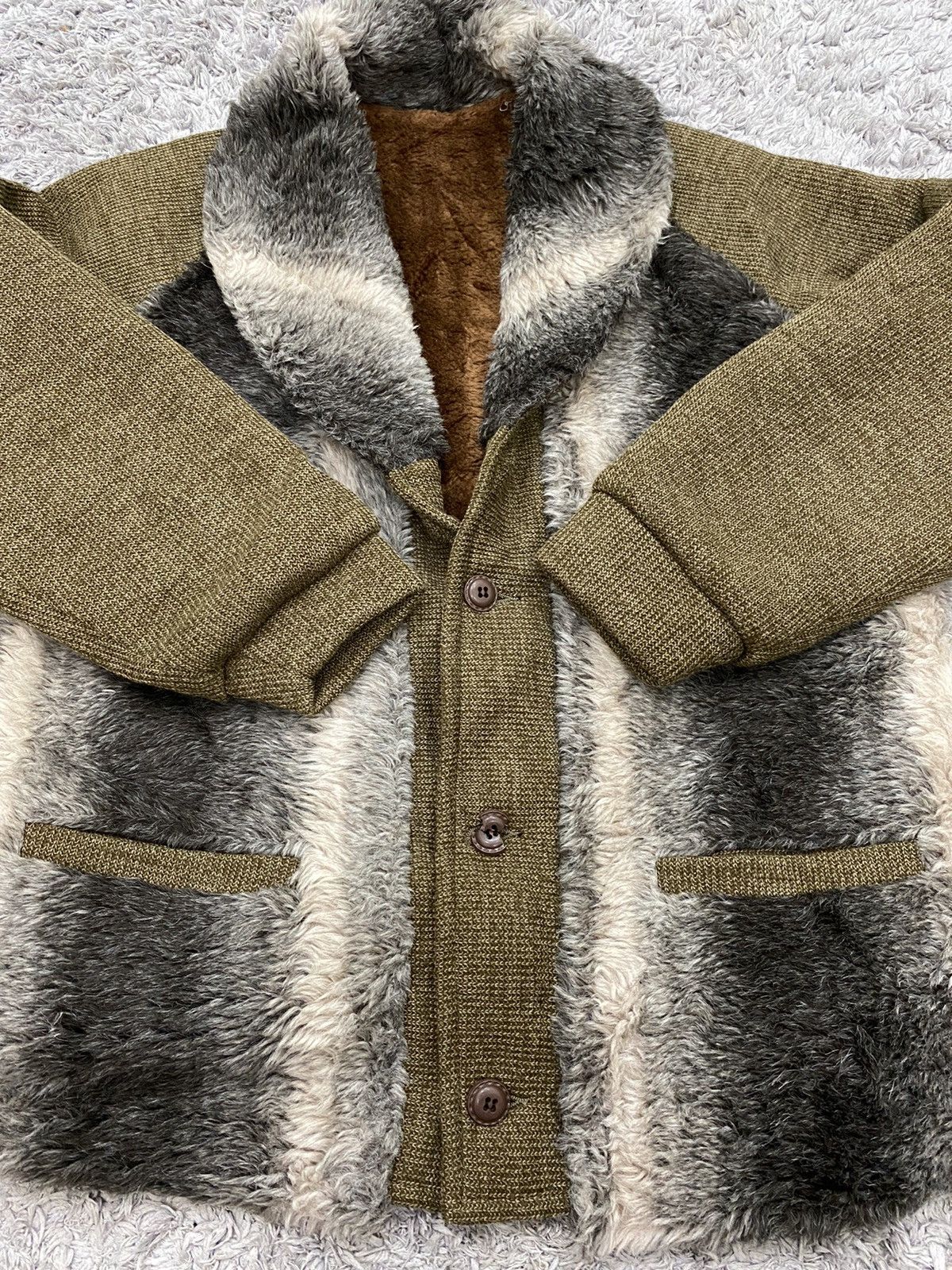 Vintage Vintage Unbranded Fur Collar Coat Jacket Size US L / EU 52-54 / 3 - 10 Thumbnail