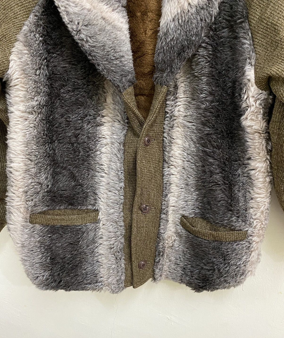 Vintage Vintage Unbranded Fur Collar Coat Jacket Size US L / EU 52-54 / 3 - 6 Thumbnail