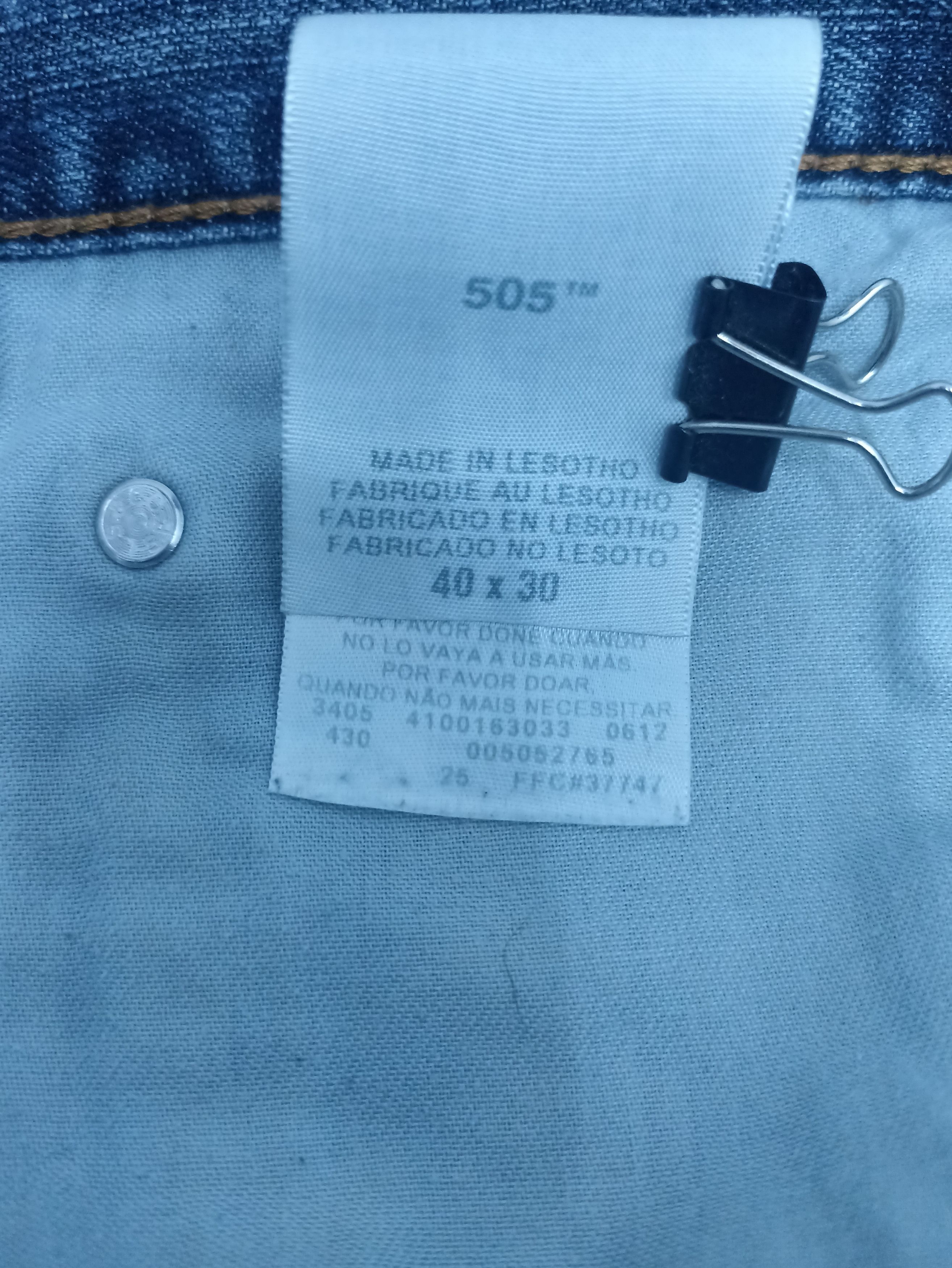 Jean × Levi's × Vintage VINTAGE LEVIS 505 BLUE WASH JEANS -J341 Size US 42 / EU 58 - 5 Thumbnail