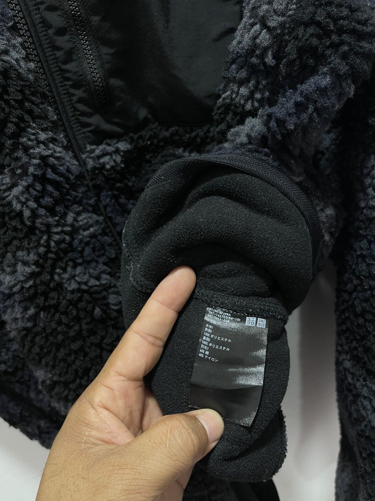 Japanese Brand × Uniqlo × Vintage JAPANESE DESIGN UNIQLO CAMO STYLE SHERPA JACKET Size L / US 10 / IT 46 - 9 Thumbnail