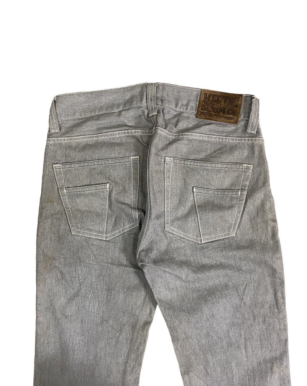 image of Hiroshi Fujiwara x Masterpiece 90's Real Mad Hectic 4 Back Pocket Denim in Grey, Men's (Size 33)