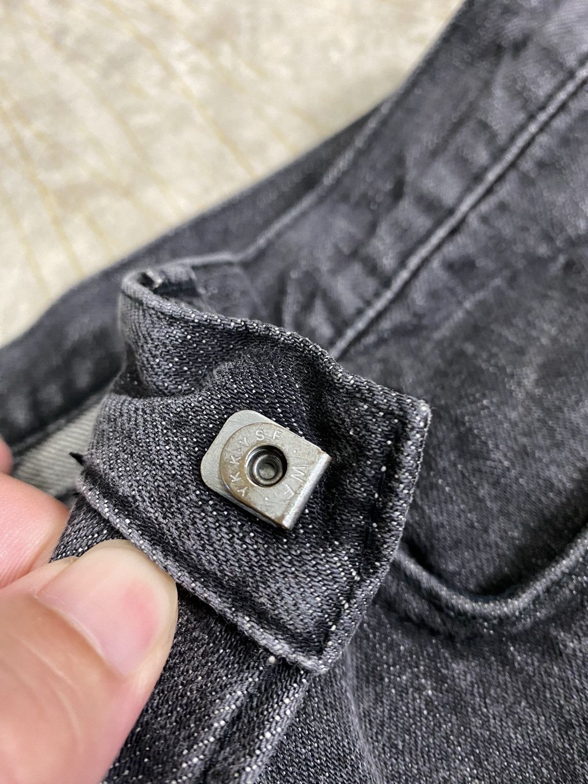 Dior AW04 DIOR Homme hedi slimane Faded wash Black denim Size US 32 / EU 48 - 8 Thumbnail
