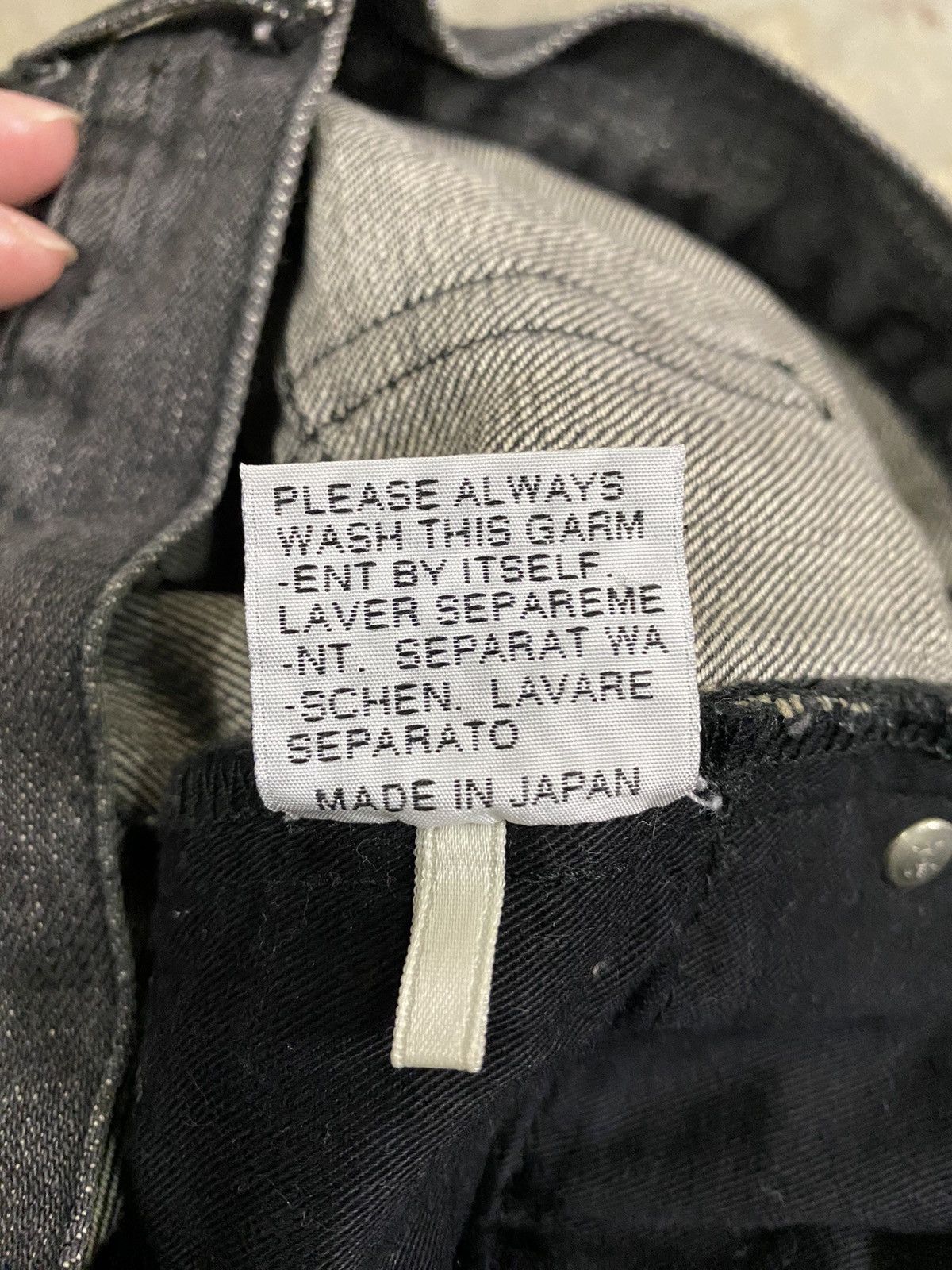 Dior AW04 DIOR Homme hedi slimane Faded wash Black denim Size US 32 / EU 48 - 14 Thumbnail