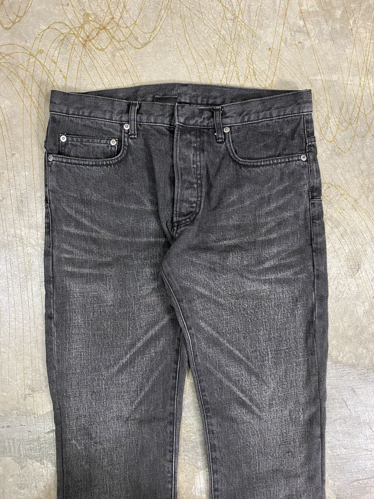 Dior AW04 DIOR Homme hedi slimane Faded wash Black denim Size US 32 / EU 48 - 3 Thumbnail