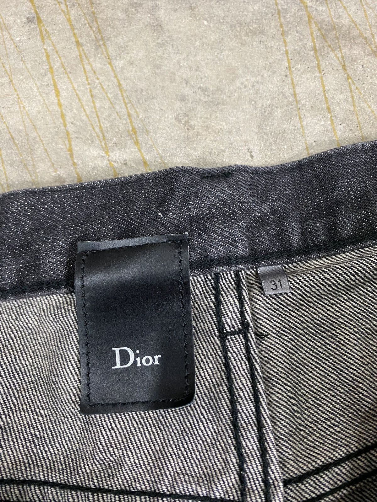 Dior AW04 DIOR Homme hedi slimane Faded wash Black denim Size US 32 / EU 48 - 13 Thumbnail