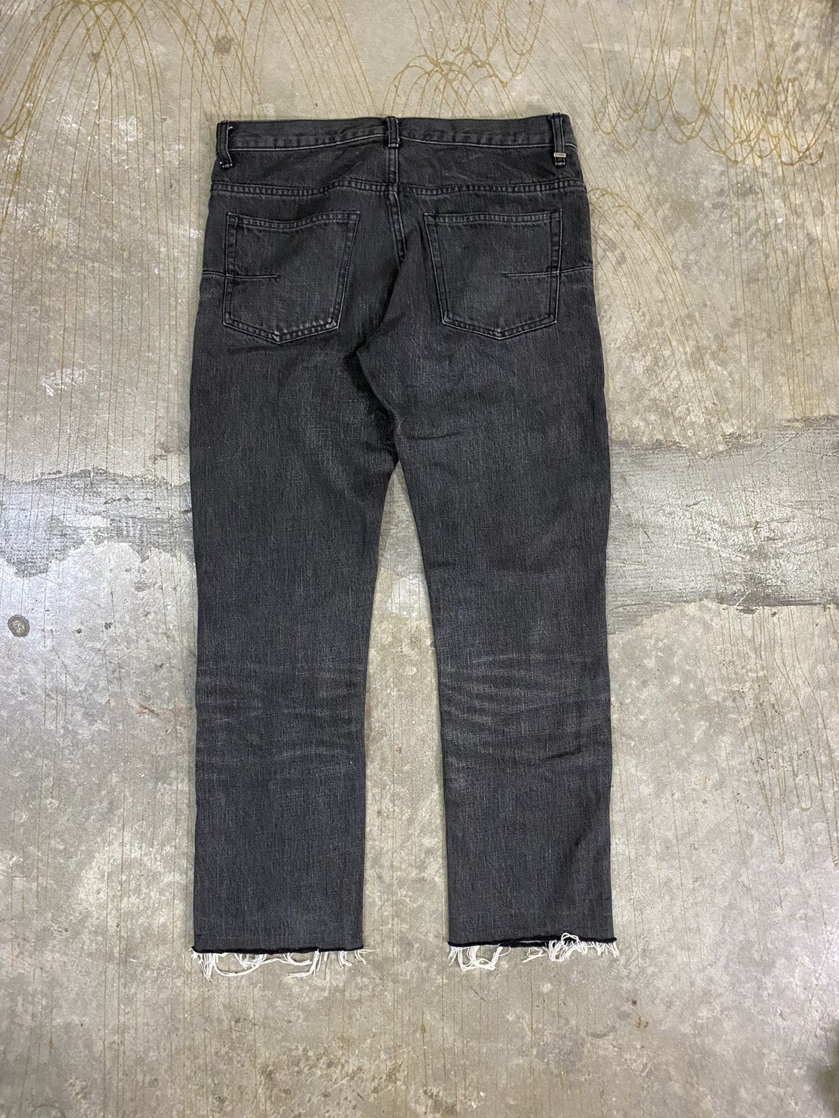 Dior AW04 DIOR Homme hedi slimane Faded wash Black denim Size US 32 / EU 48 - 9 Thumbnail