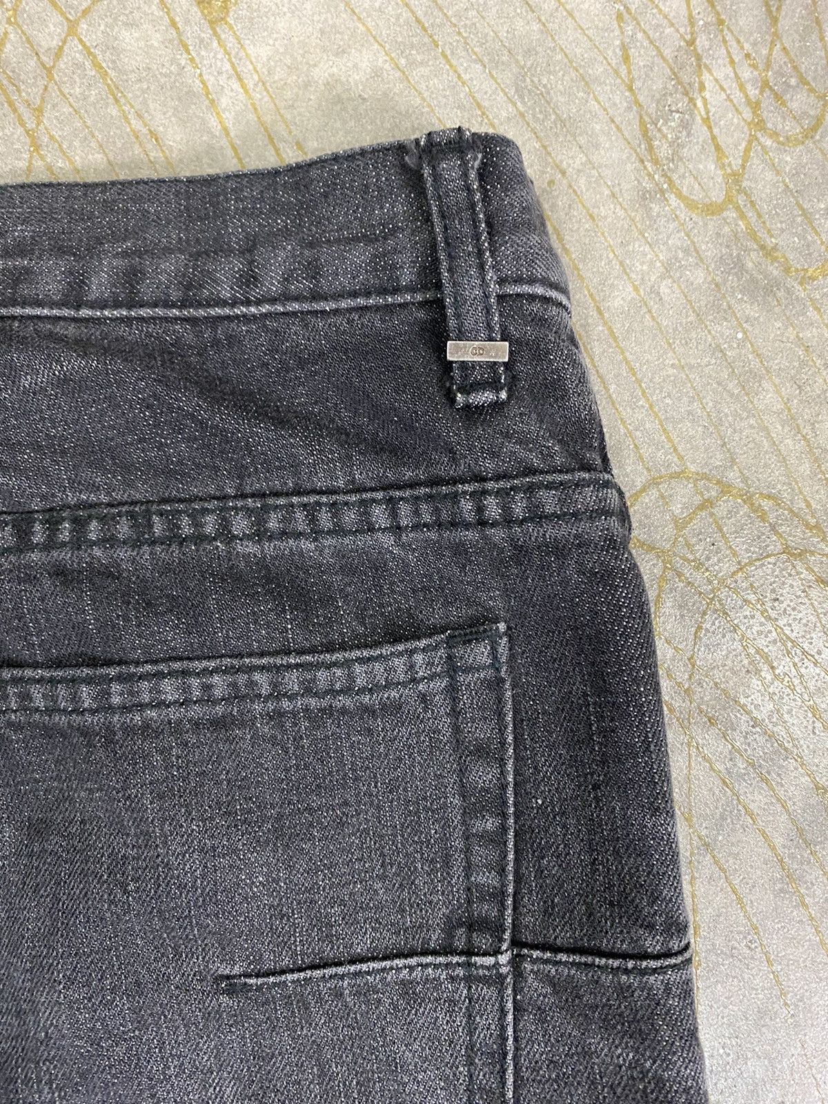 Dior AW04 DIOR Homme hedi slimane Faded wash Black denim Size US 32 / EU 48 - 11 Thumbnail