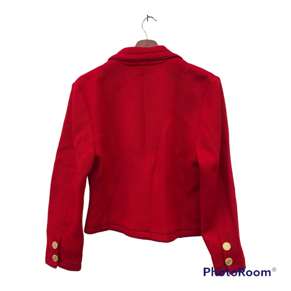 Yves Saint Laurent Yves Saint Laurent Red Coat Jacket Size M / US 6-8 / IT 42-44 - 2 Thumbnail