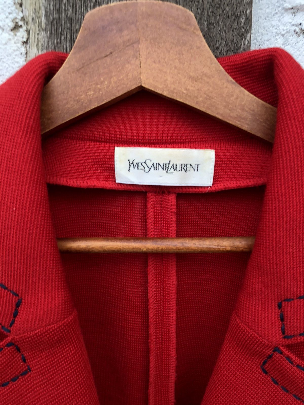 Yves Saint Laurent Yves Saint Laurent Red Coat Jacket Size M / US 6-8 / IT 42-44 - 4 Thumbnail