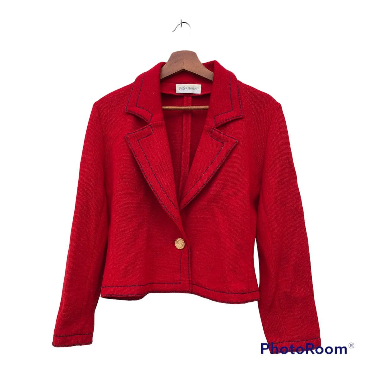 Yves Saint Laurent Yves Saint Laurent Red Coat Jacket Size M / US 6-8 / IT 42-44 - 1 Thumbnail