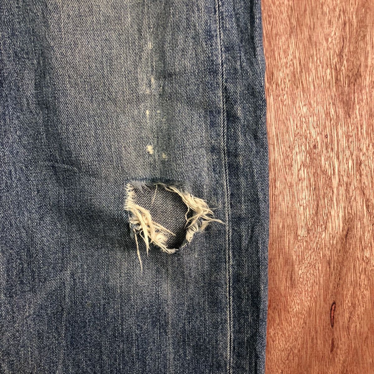 Polo Ralph Lauren DLL PJC Ralph Lauren Distressed Blue Denim Jeans Pants #c260 Size US 34 / EU 50 - 5 Thumbnail