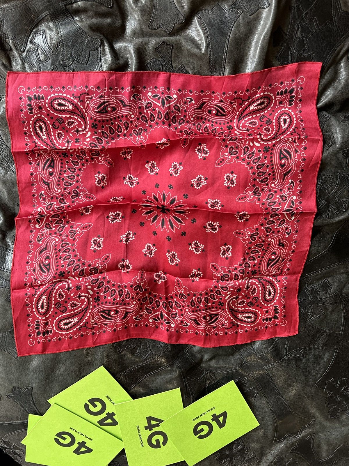 Chrome Hearts Chrome Hearts 100% SILK Paisley Bandana Scarf NEW Size ONE SIZE - 2 Thumbnail