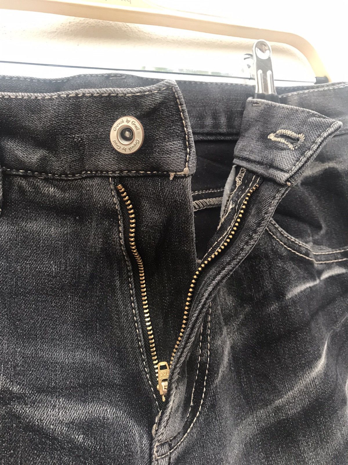 Japanese Brand Denim Jeans Distressed Regular Fit Size US 30 / EU 46 - 7 Thumbnail