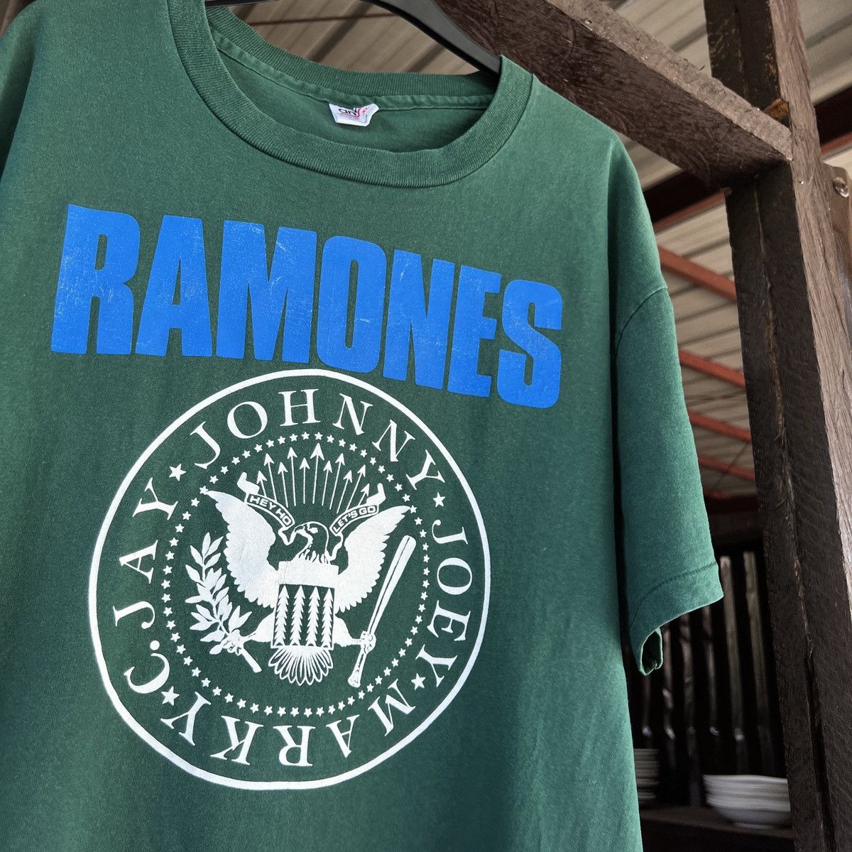 Ramones Band Green Ramones T Shirt Vintage Ramones 