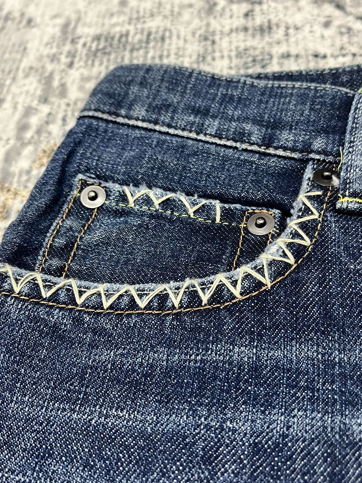 If Six Was Nine Japanase jeans Brand Distressed Design Denim Size US 30 / EU 46 - 3 Thumbnail