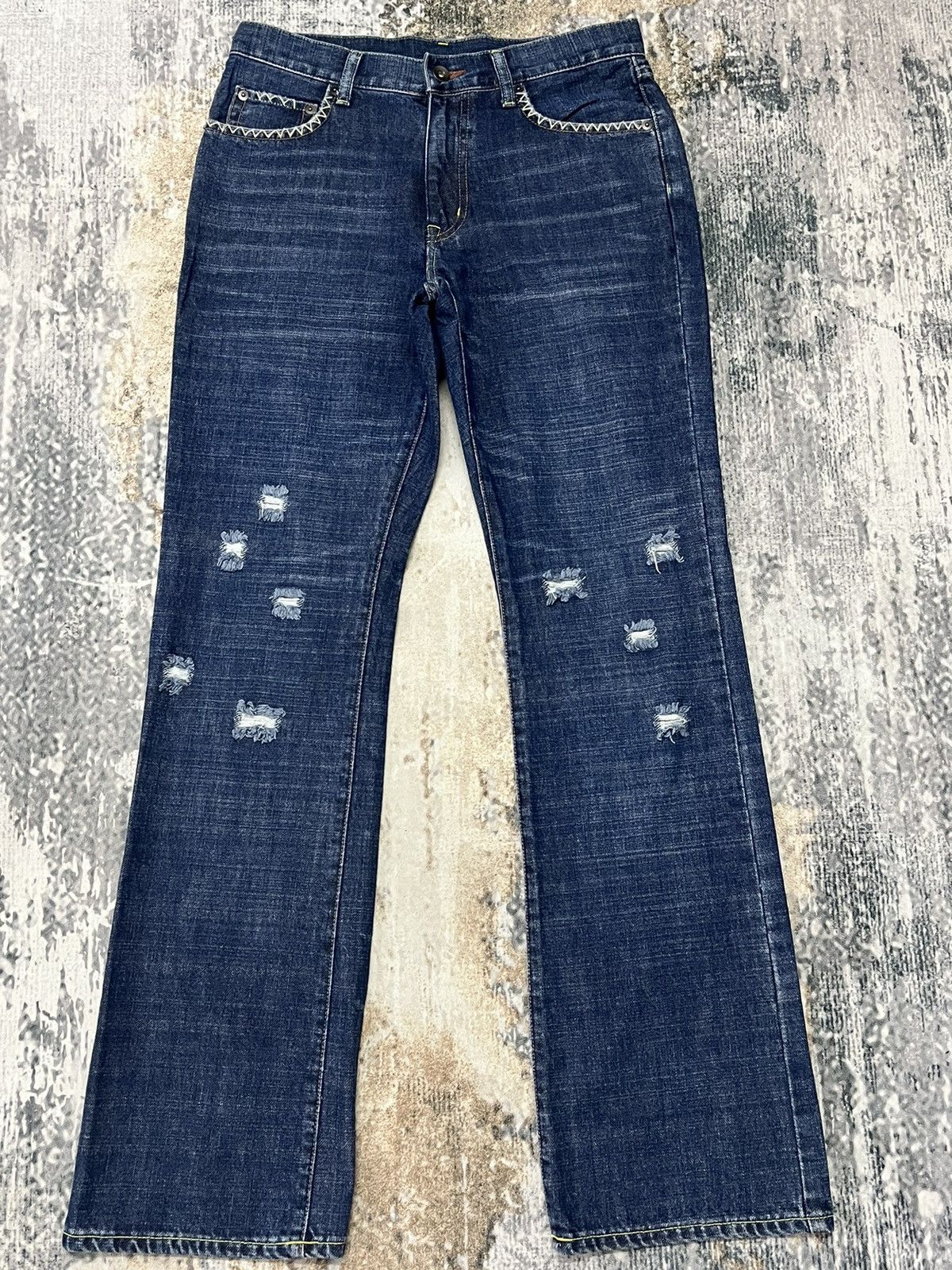 If Six Was Nine Japanase jeans Brand Distressed Design Denim Size US 30 / EU 46 - 1 Thumbnail