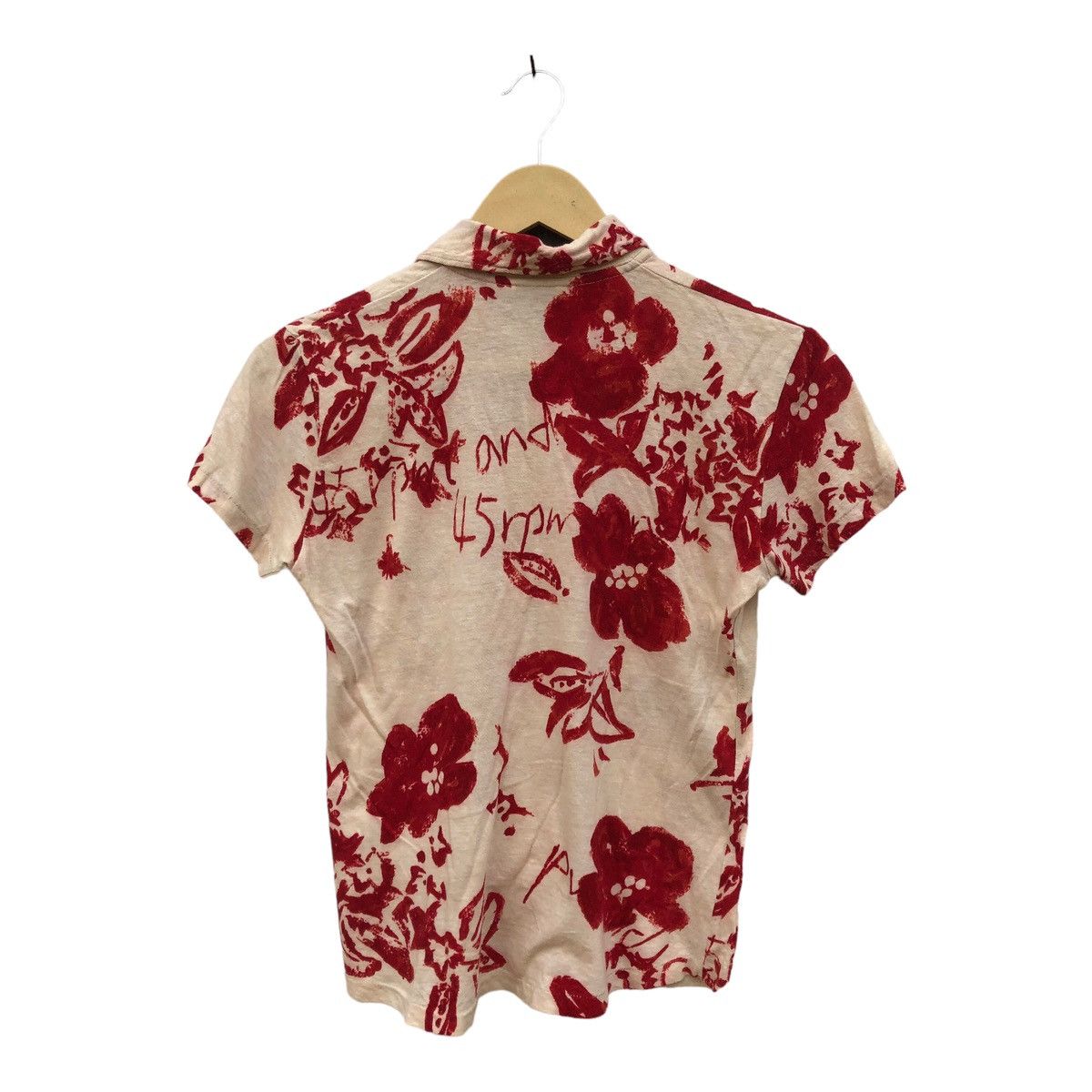 45rpm × Japanese Brand 45rpm Art Design Collared T Shirt Ladies Size XS / US 0-2 / IT 36-38 - 2 Thumbnail
