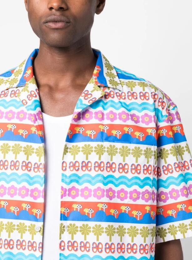 Egon Lab BNWT SS23 EGONLAB "WONDERLAND" GARDEN PRINT SUMMER SHIRT S Size US S / EU 44-46 / 1 - 12 Thumbnail