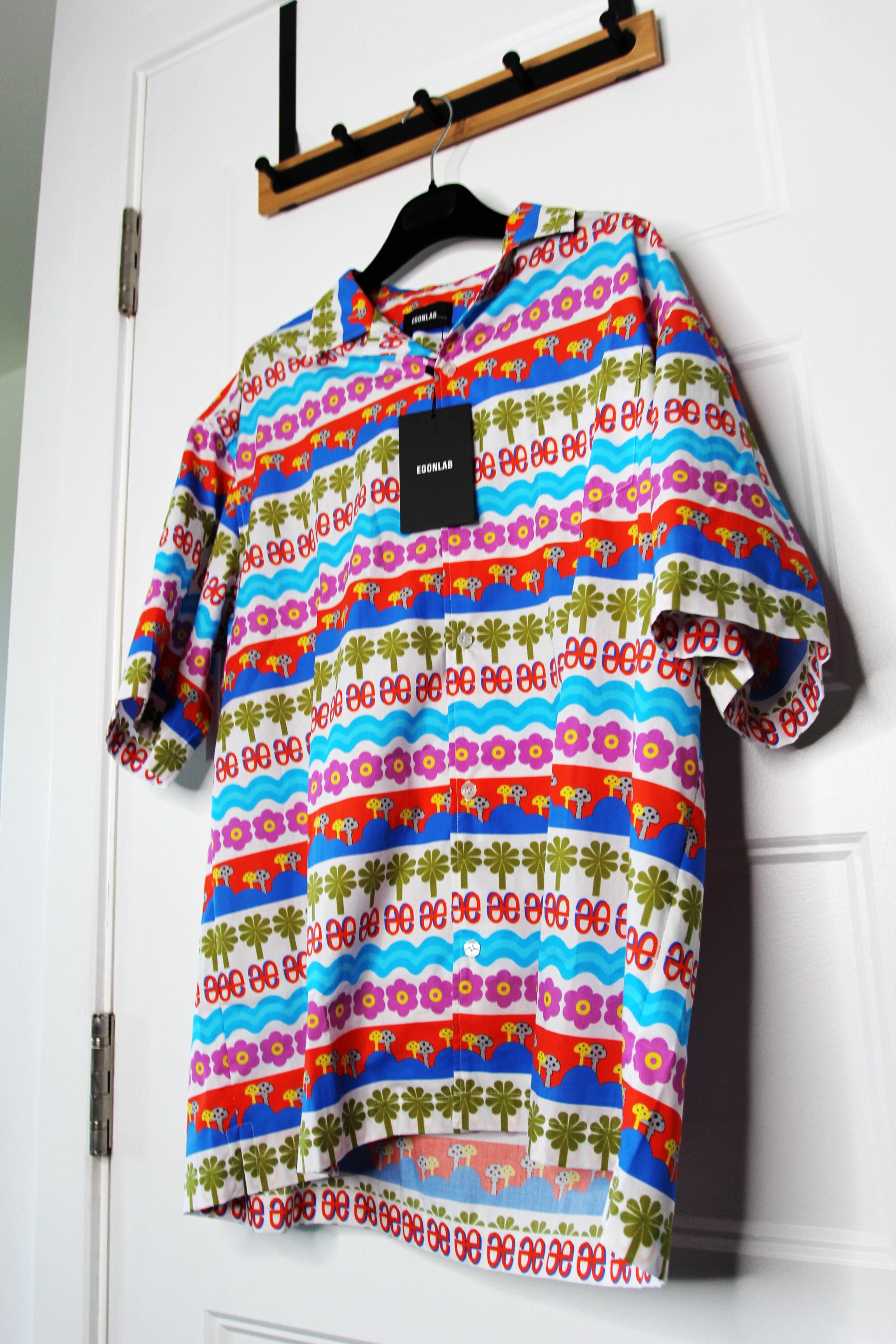 Egon Lab BNWT SS23 EGONLAB "WONDERLAND" GARDEN PRINT SUMMER SHIRT S Size US S / EU 44-46 / 1 - 5 Thumbnail
