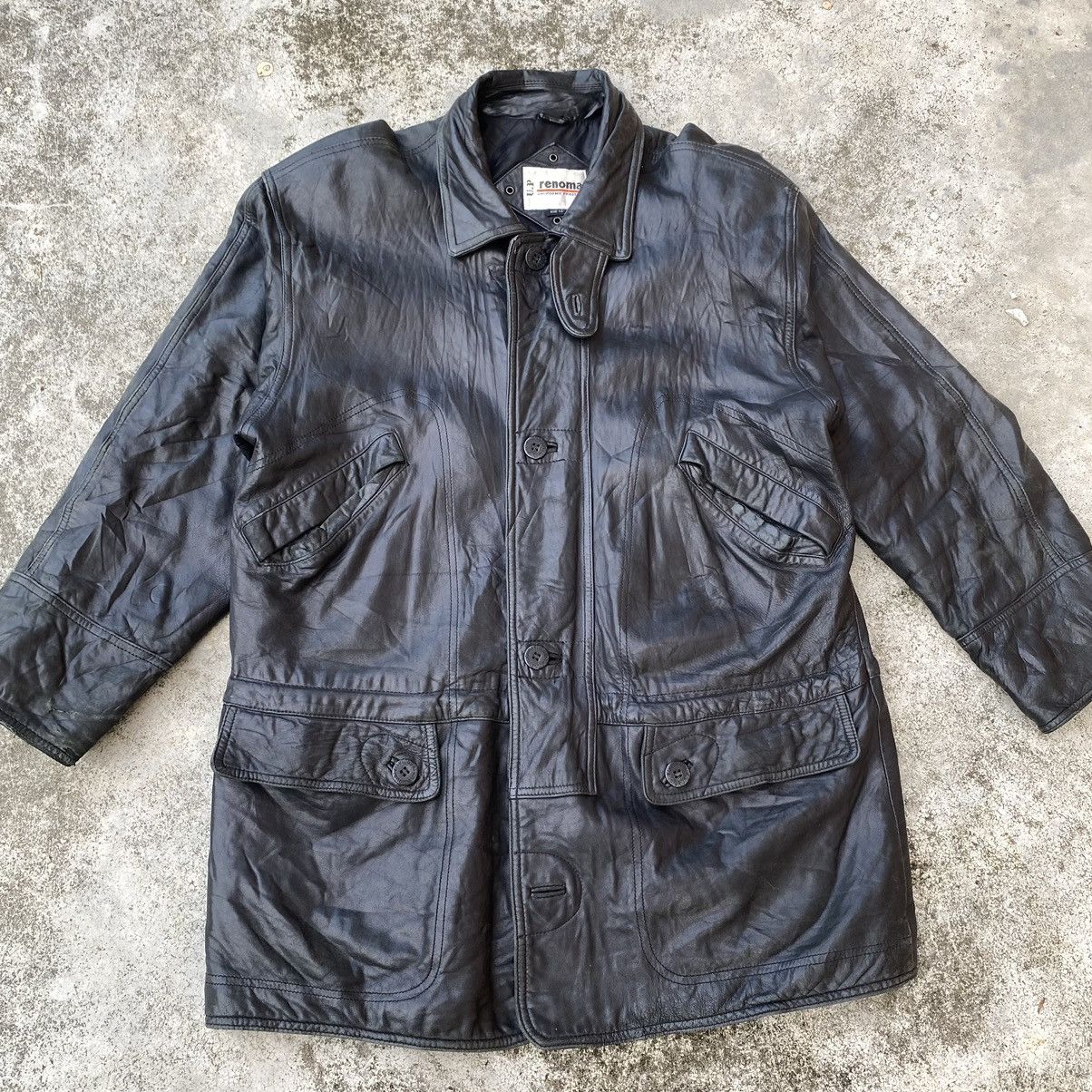 Renoma × Vintage Steals🔥Vintage Renoma Leather Jacket Size US XL / EU 56 / 4 - 5 Thumbnail