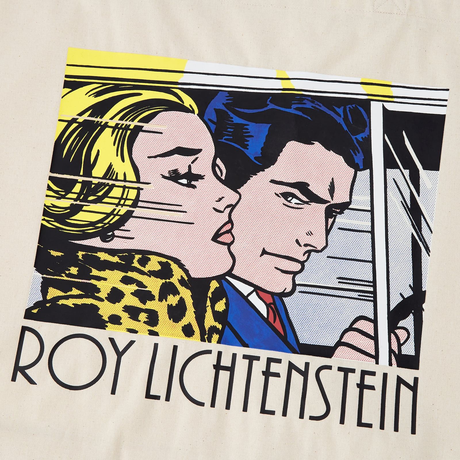 Japanese Brand × Vintage Roy Lichtenstein White Eco-Friendly Printed Bag (L) Size ONE SIZE - 2 Thumbnail