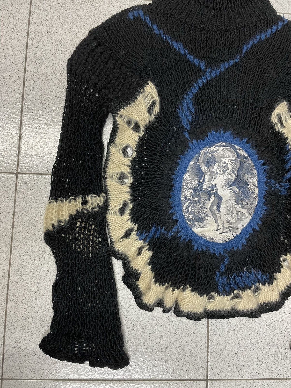 Jean Paul Gaultier 2007 runway balaclava mask sweater knit jumper archive rare Size M / US 6-8 / IT 42-44 - 12 Thumbnail