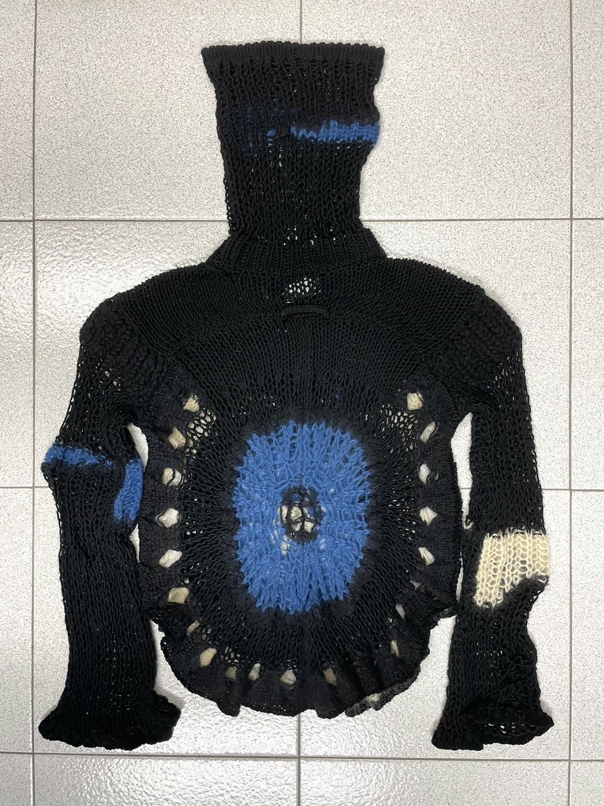 Jean Paul Gaultier 2007 runway balaclava mask sweater knit jumper archive rare Size M / US 6-8 / IT 42-44 - 13 Thumbnail