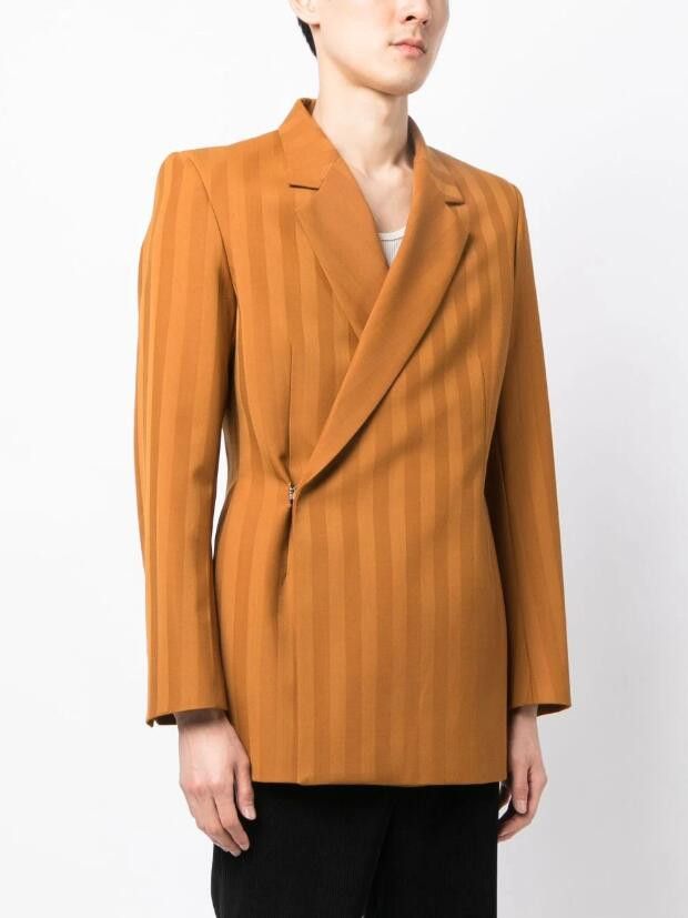image of Ss23 Egonlab "wonderland" Egonic Doublebreast Jacket 48 in Orange, Men's (Size Medium)