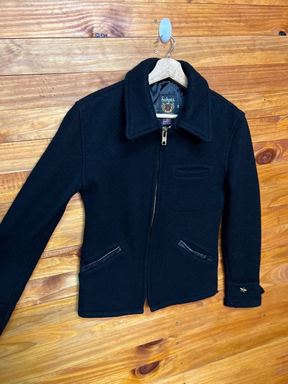 Schott VINTAGE SCHOTT BROS KNE STAR WOOL JACKET Size US XS / EU 42 / 0 - 4 Thumbnail