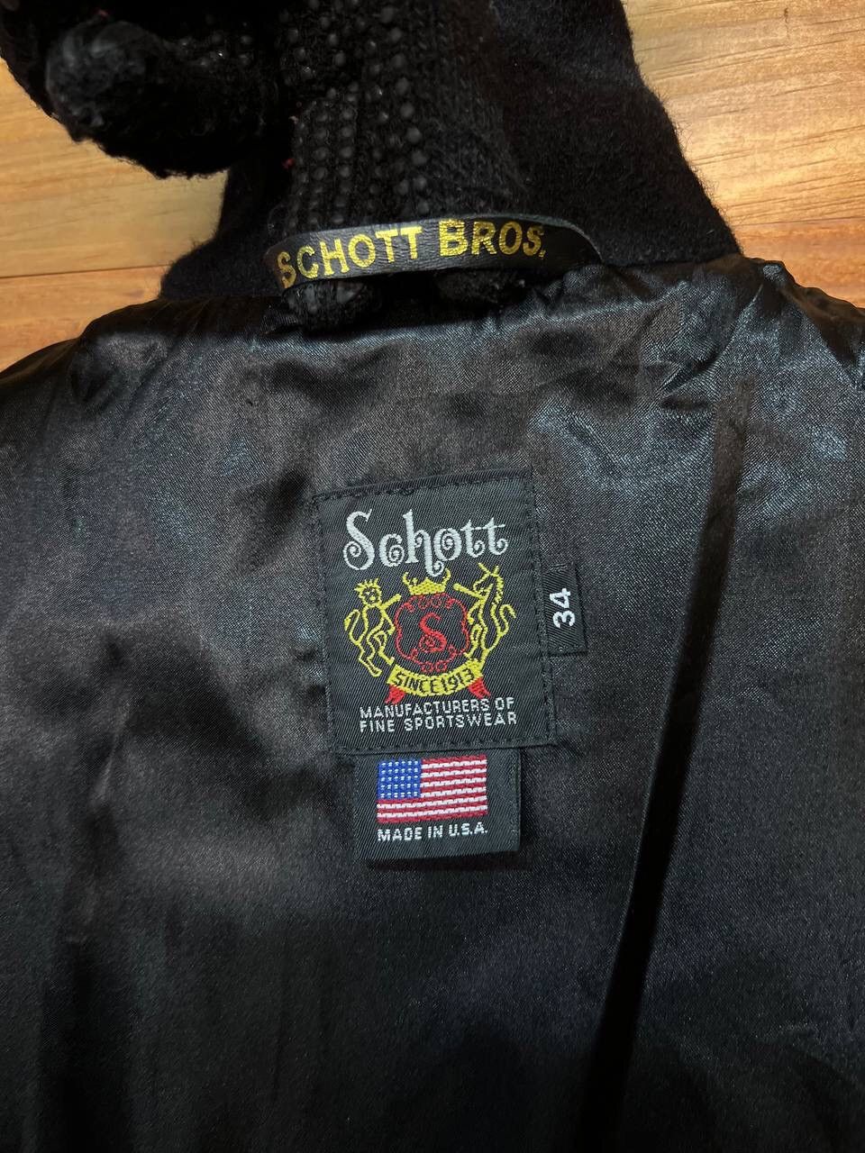 Schott VINTAGE SCHOTT BROS KNE STAR WOOL JACKET Size US XS / EU 42 / 0 - 13 Thumbnail