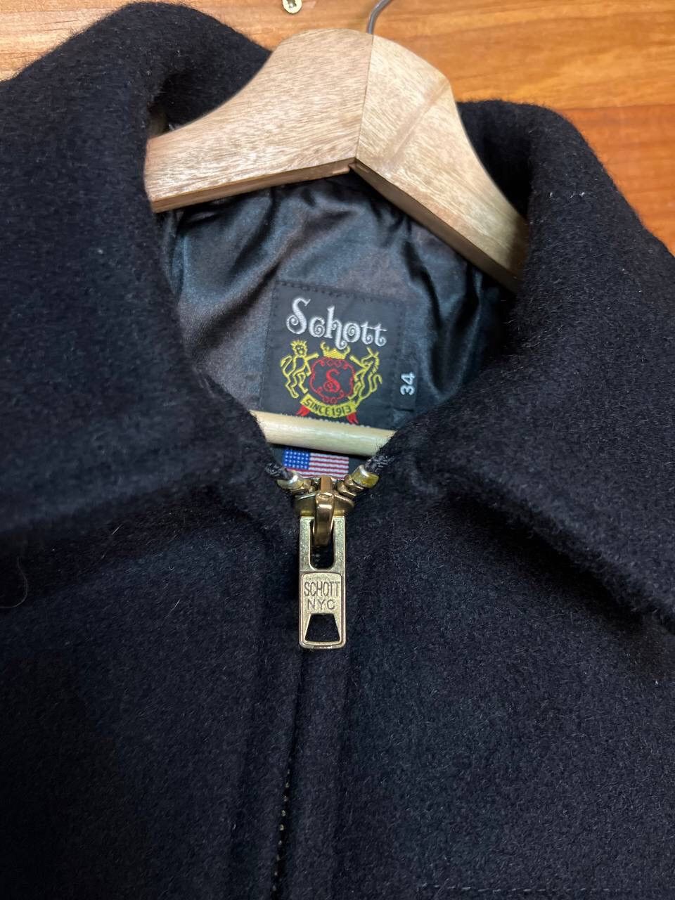 Schott VINTAGE SCHOTT BROS KNE STAR WOOL JACKET Size US XS / EU 42 / 0 - 8 Thumbnail