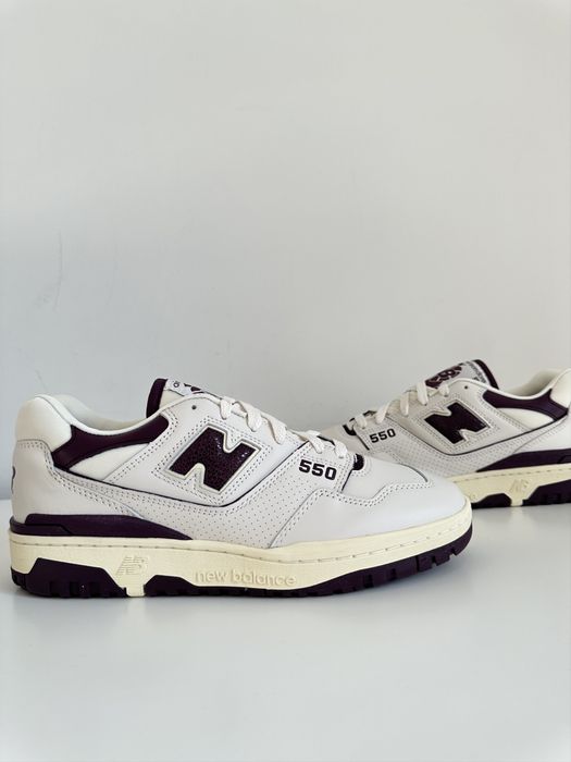 New Balance 550 White / Purple - Size 10