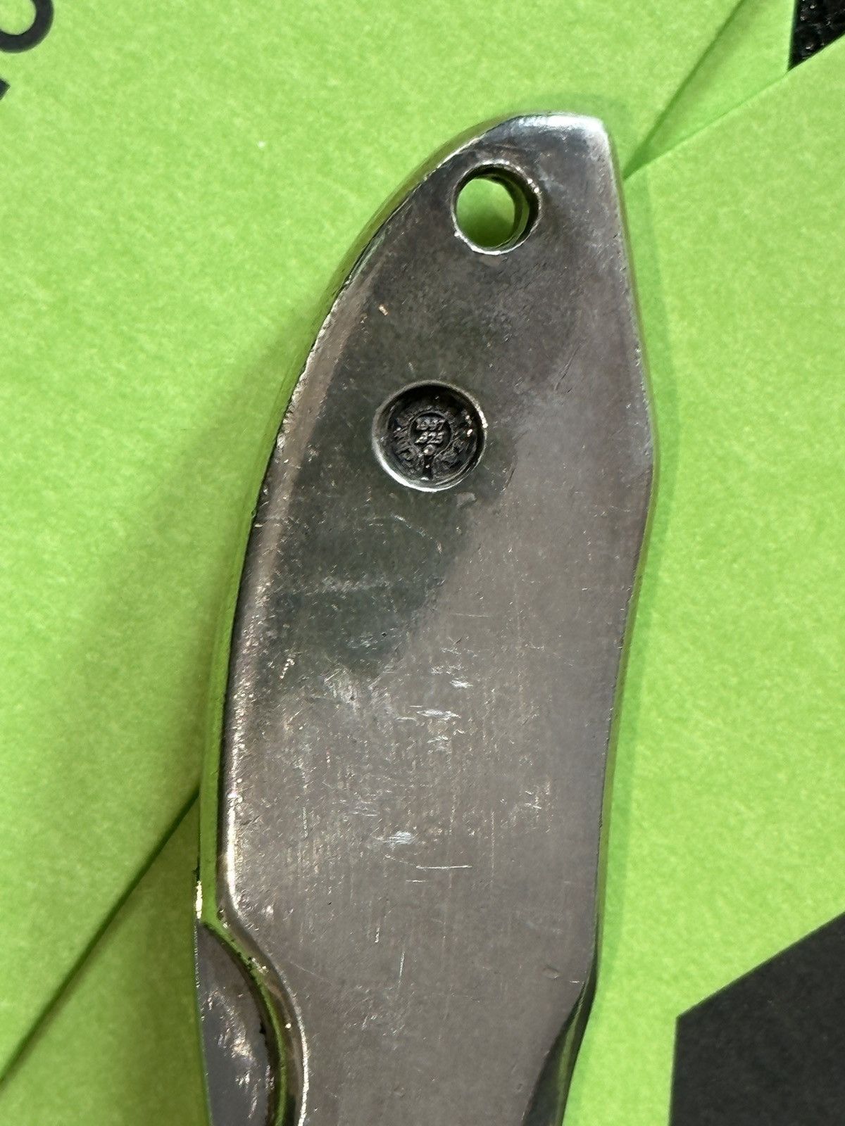 Chrome Hearts Chrome Hearts SOLID SILVER SPYDERCO KNIFE BLADE !! Size ONE SIZE - 11 Thumbnail