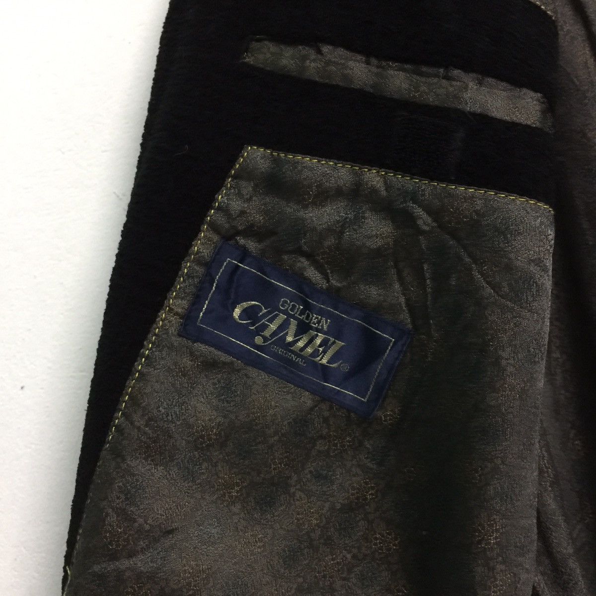 Japanese Brand Golden camel black blazer Size 38R - 7 Thumbnail