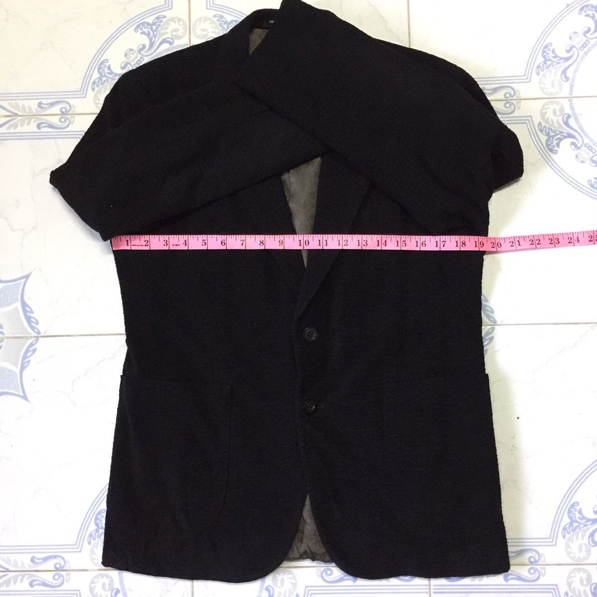 Japanese Brand Golden camel black blazer Size 38R - 11 Thumbnail