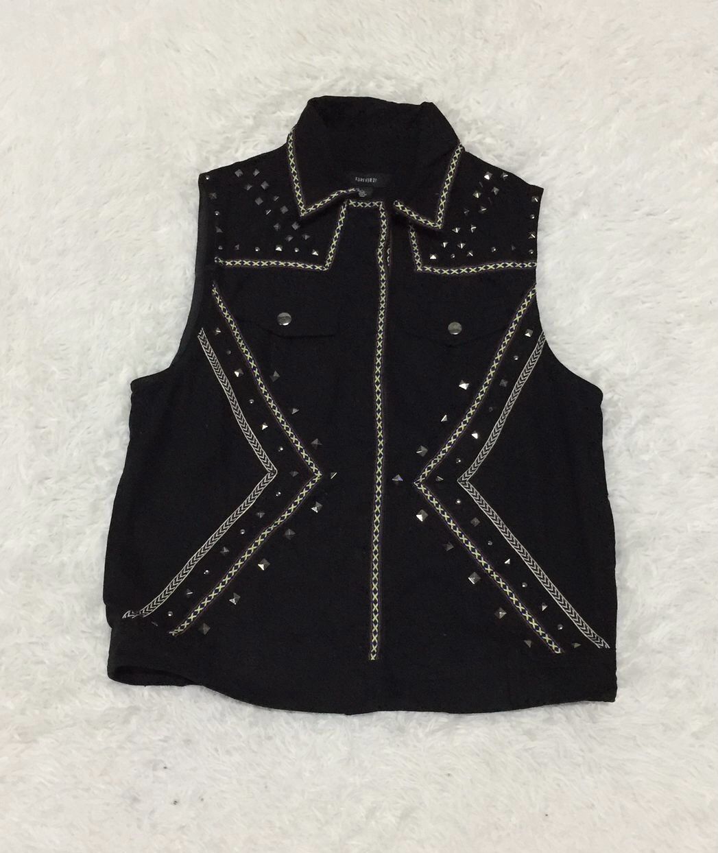 Forever 21 Rare Forever 21 Punk Design Vest Size S / US 4 / IT 40 - 9 Thumbnail