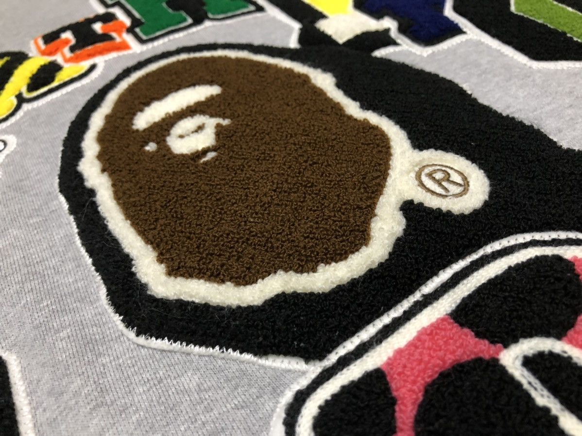 Bape A Bathing Ape Baby Milo Velvet Varsity Jacket Size US L / EU 52-54 / 3 - 6 Thumbnail