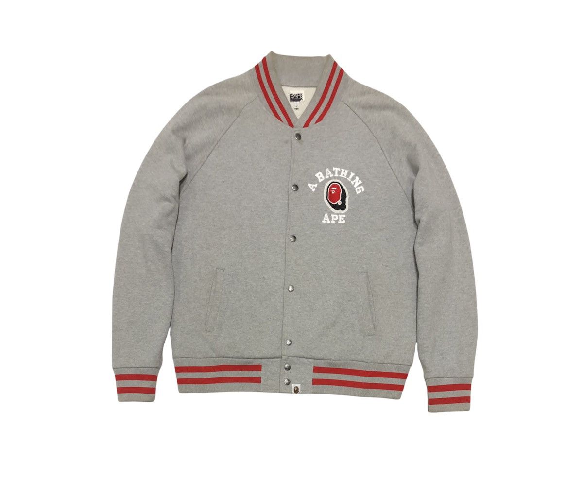 Bape A Bathing Ape Baby Milo Velvet Varsity Jacket Size US L / EU 52-54 / 3 - 2 Thumbnail
