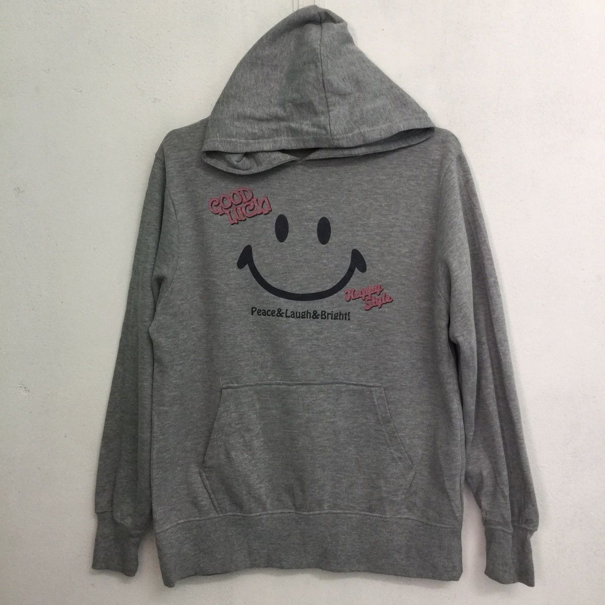 Japanese Brand Smiley Face Harvey Ball Hoodie Sweatshirt Size US S / EU 44-46 / 1 - 2 Thumbnail
