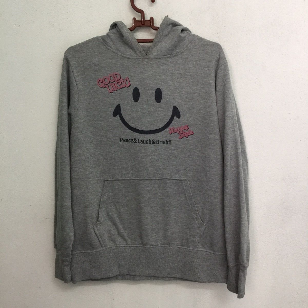 Japanese Brand Smiley Face Harvey Ball Hoodie Sweatshirt Size US S / EU 44-46 / 1 - 6 Thumbnail