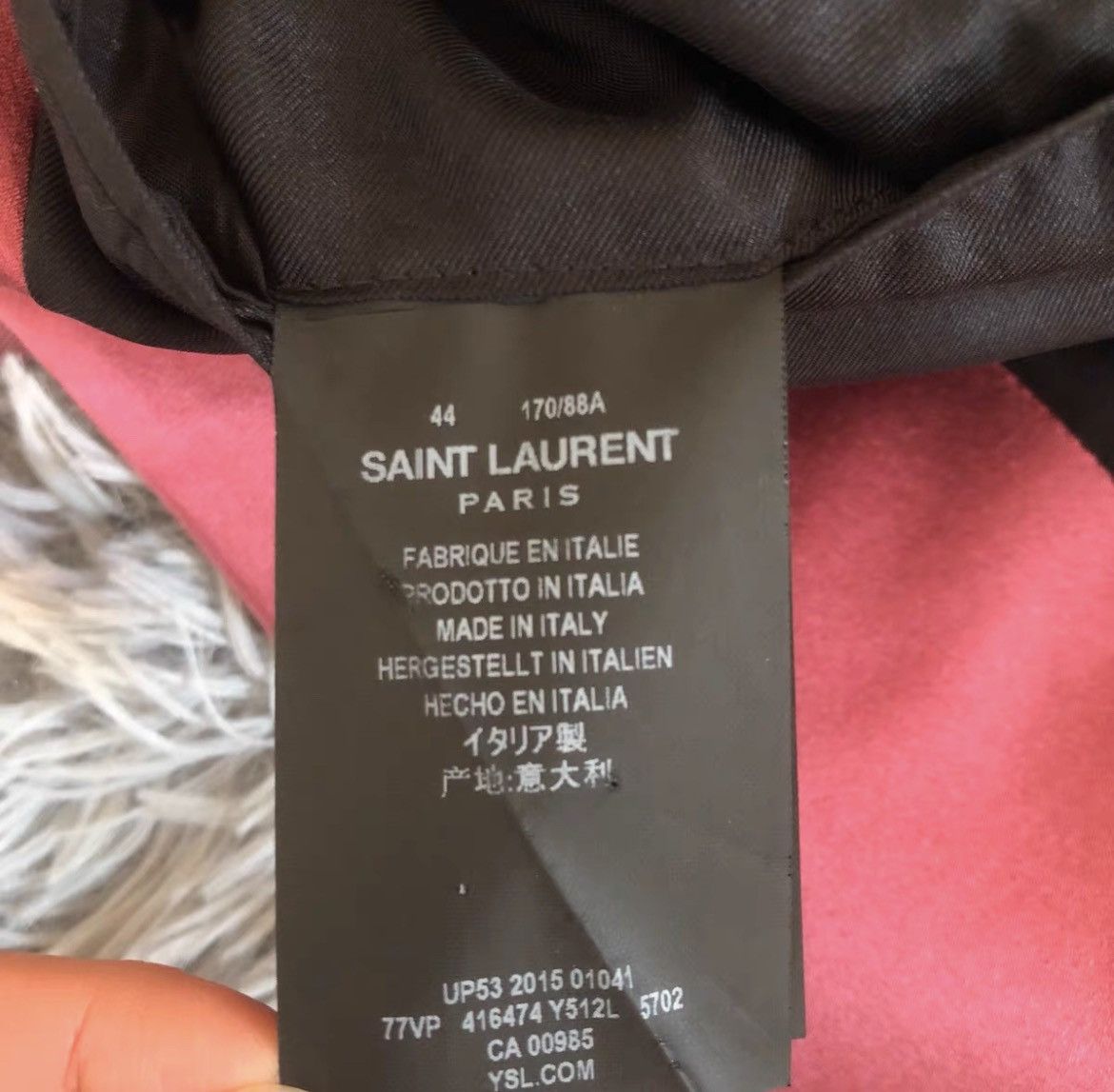 Yves Saint Laurent Saint Laurent Original New 16Ss Pink Blazer Size US S / EU 44-46 / 1 - 5 Thumbnail