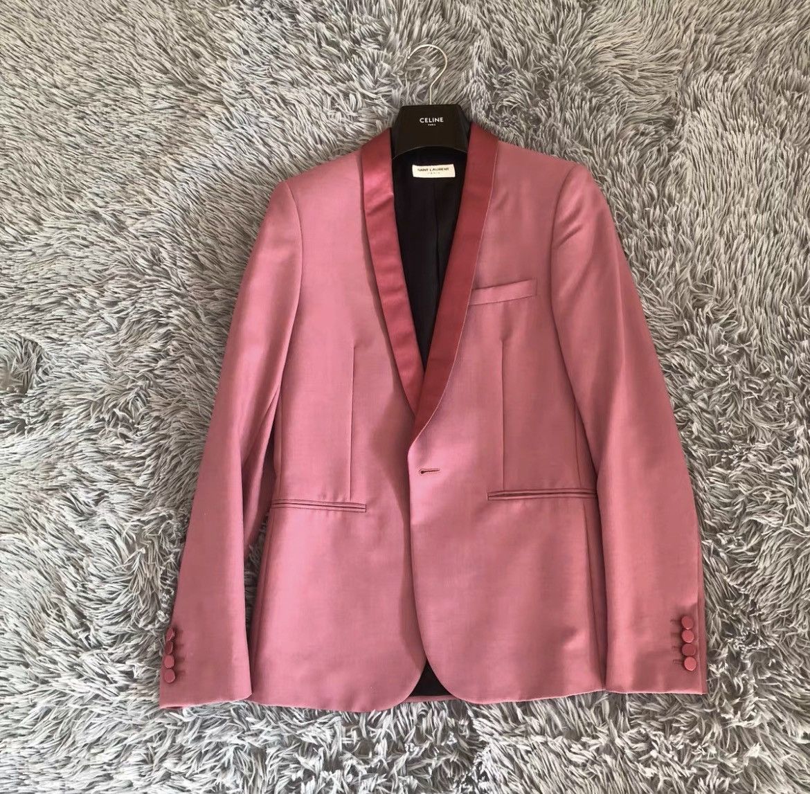Yves Saint Laurent Saint Laurent Original New 16Ss Pink Blazer Size US S / EU 44-46 / 1 - 1 Thumbnail