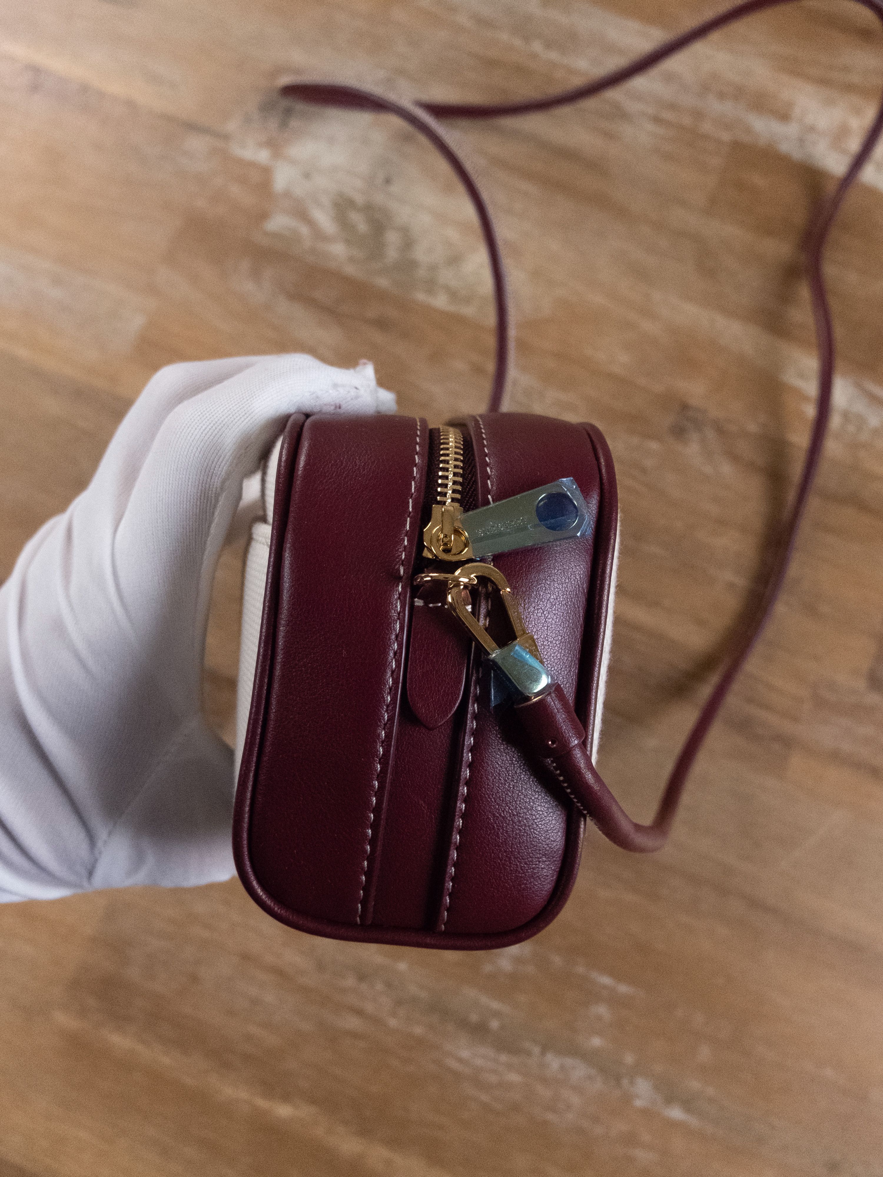 Burberry $1295 BURBERRY Horseferry Half Cube canvas crossbody bag Size ONE SIZE - 9 Thumbnail