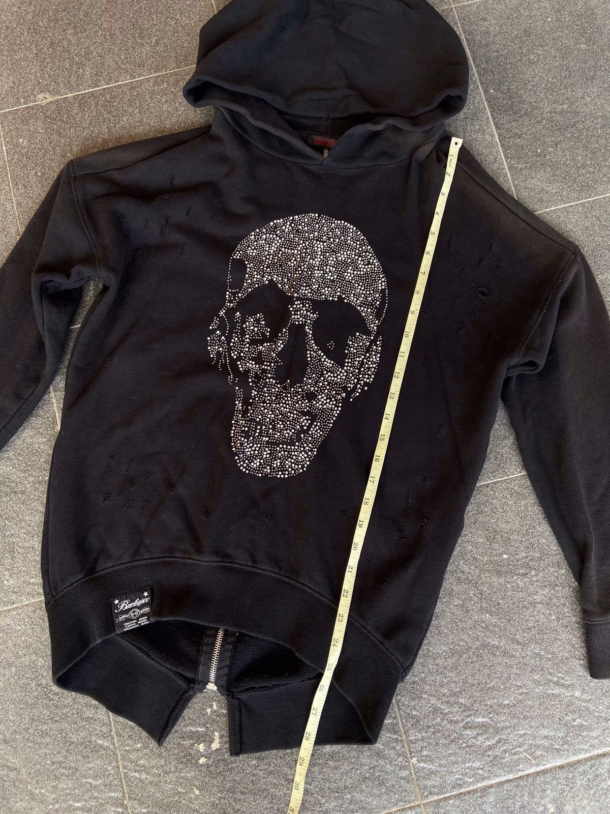 Isamu Katayama Backlash Buckaroo distressed skull back zip hoodie Japanese brand Size US M / EU 48-50 / 2 - 13 Thumbnail