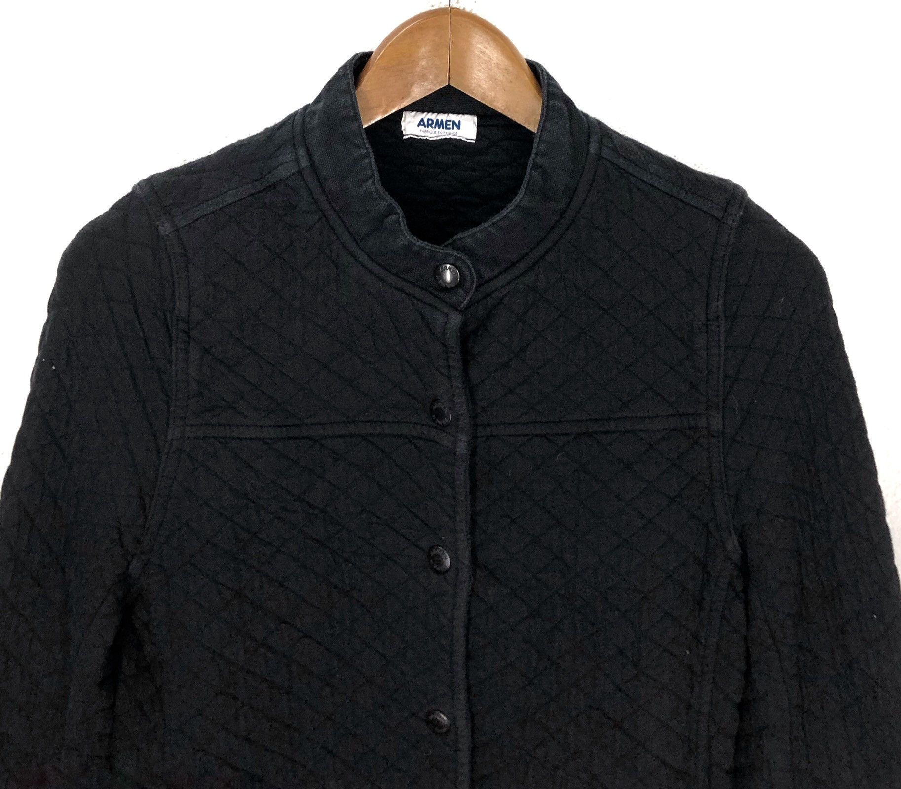 Designer French Workwear Armen Made in France Quilted Cotton Jacket Size US S / EU 44-46 / 1 - 2 Thumbnail