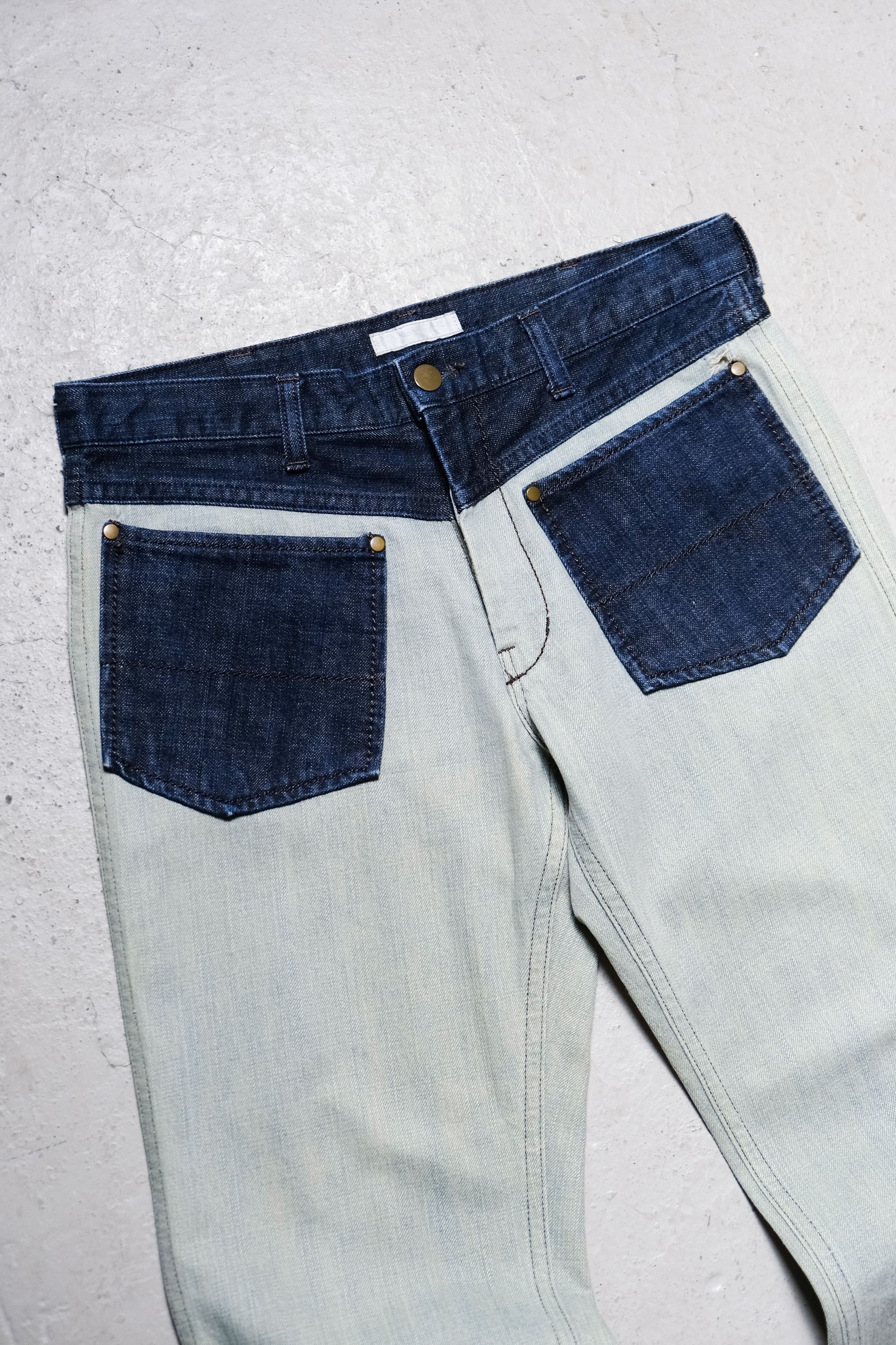 Number (N)ine Number (N)ine 02A/W “Nowhere Man” Patch Jeans Size US 32 / EU 48 - 2 Thumbnail